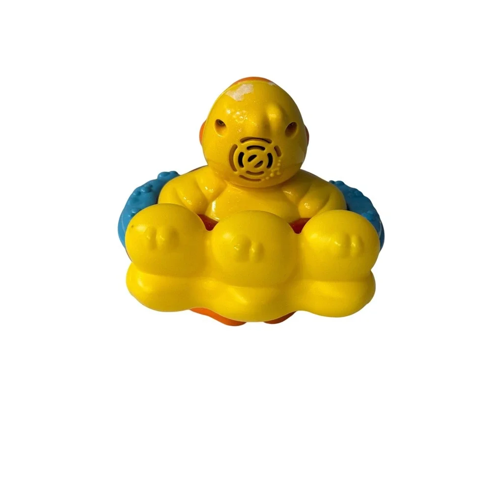 Vtech Splashing Songs Ducky Interactive Musical Light Up Bath Toy Yellow Red
